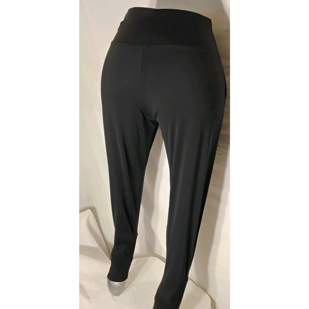 The Gym People Thick High Waist Black Yoga Pants with Pockets New Small